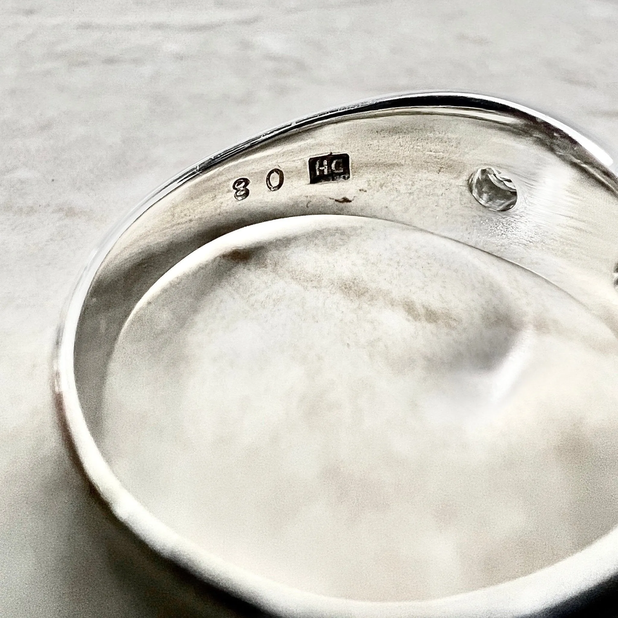 Antique 14 Karat White Gold Gypsy Diamond Solitaire Ring
