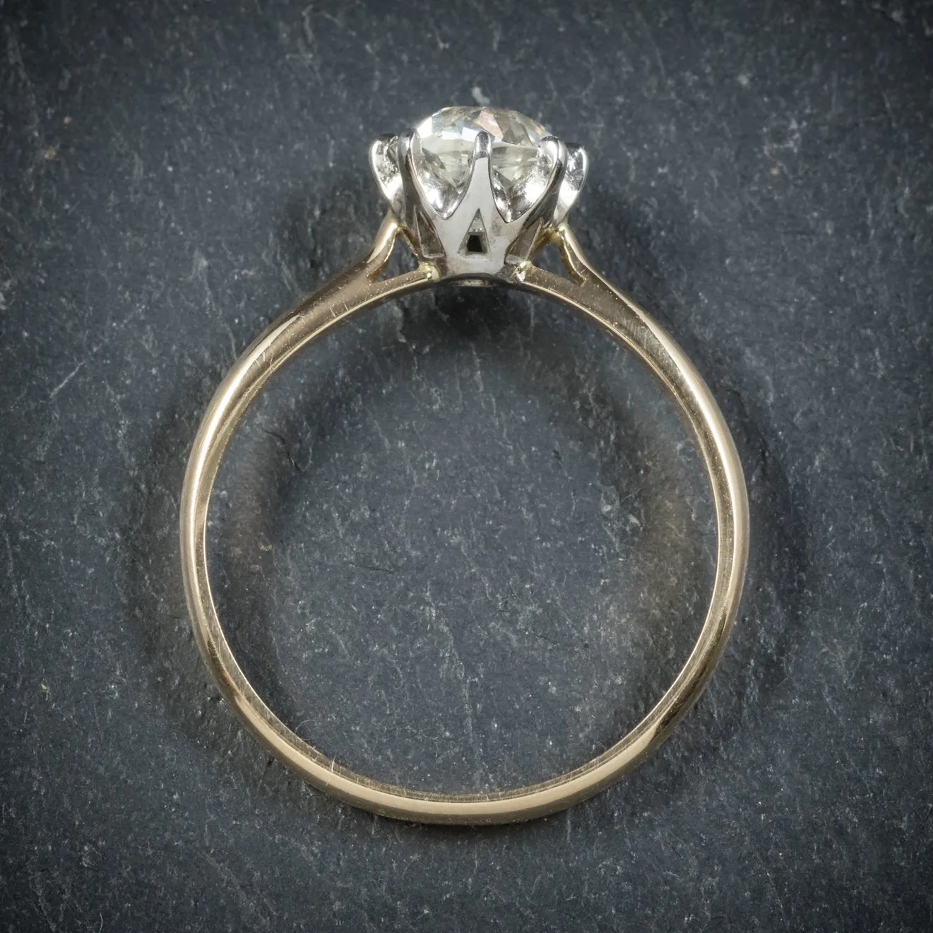 Antique Victorian Diamond Engagement Ring 18Ct Gold Circa 1900