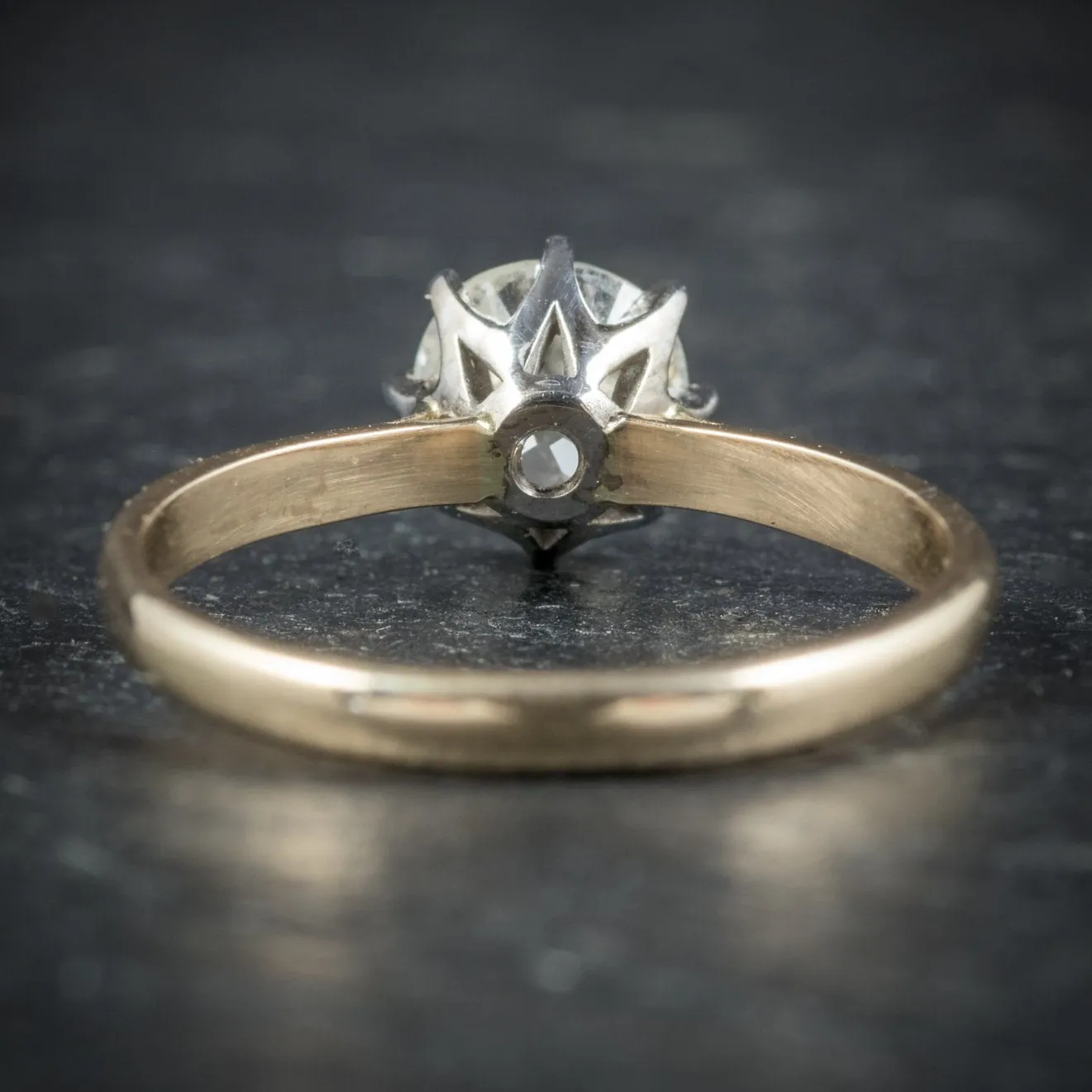 Antique Victorian Diamond Engagement Ring 18Ct Gold Circa 1900