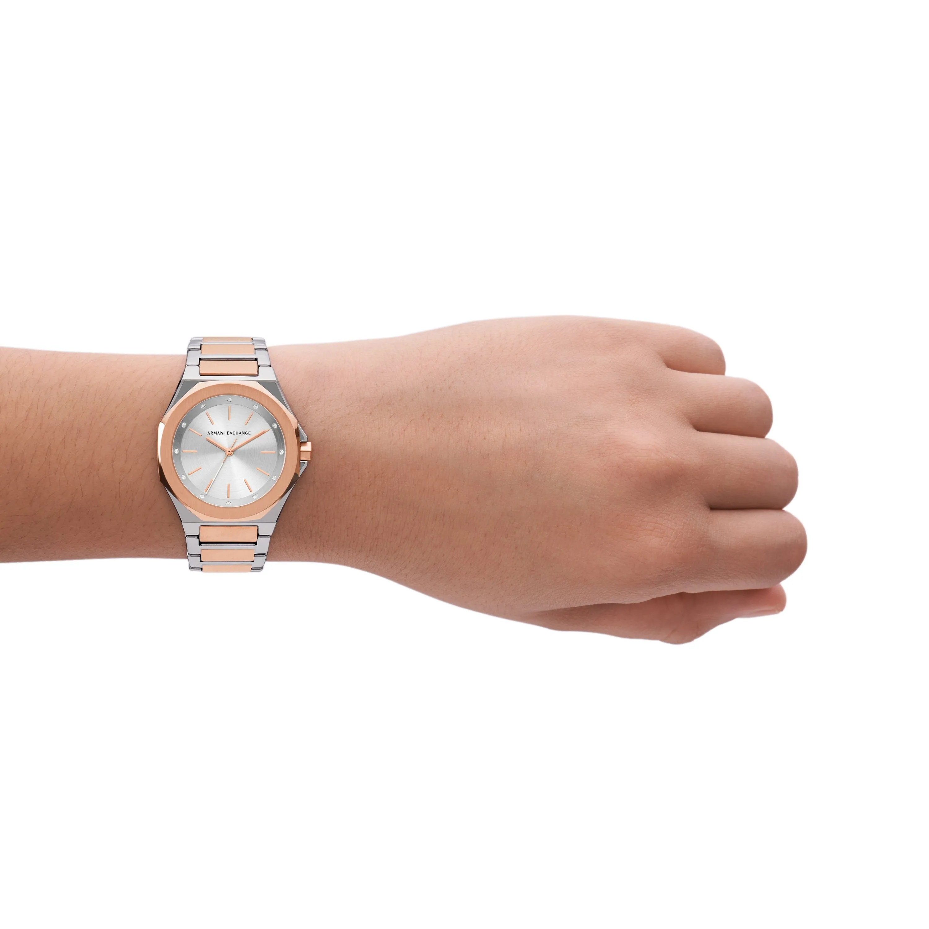 Armani Exchange Three-Hand Two-Tone Stainless Steel Watch AX4607