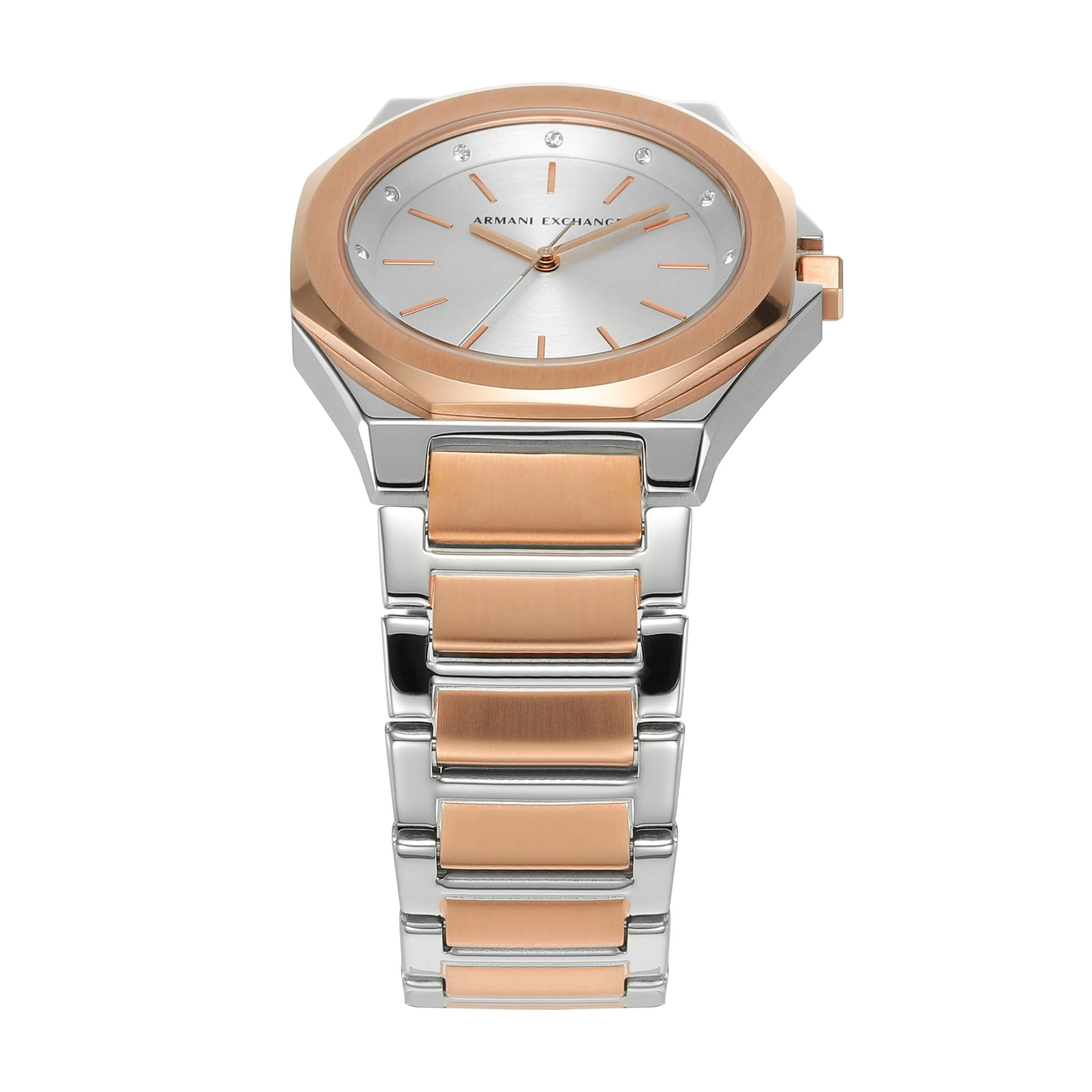 Armani Exchange Three-Hand Two-Tone Stainless Steel Watch AX4607