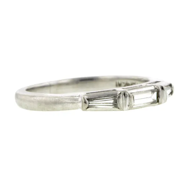 Art Deco Baguette Diamond Band