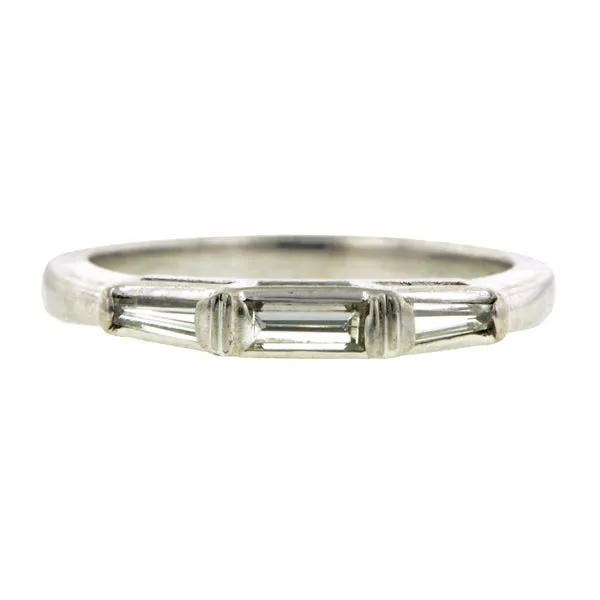 Art Deco Baguette Diamond Band