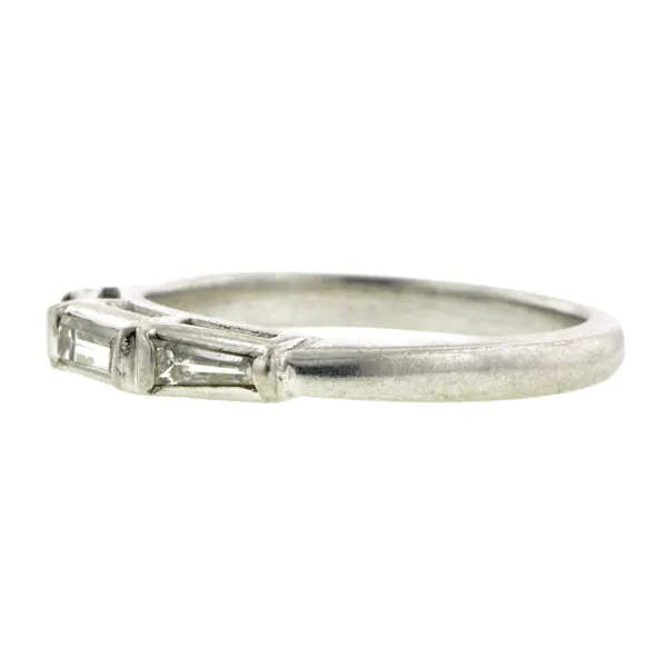 Art Deco Baguette Diamond Band