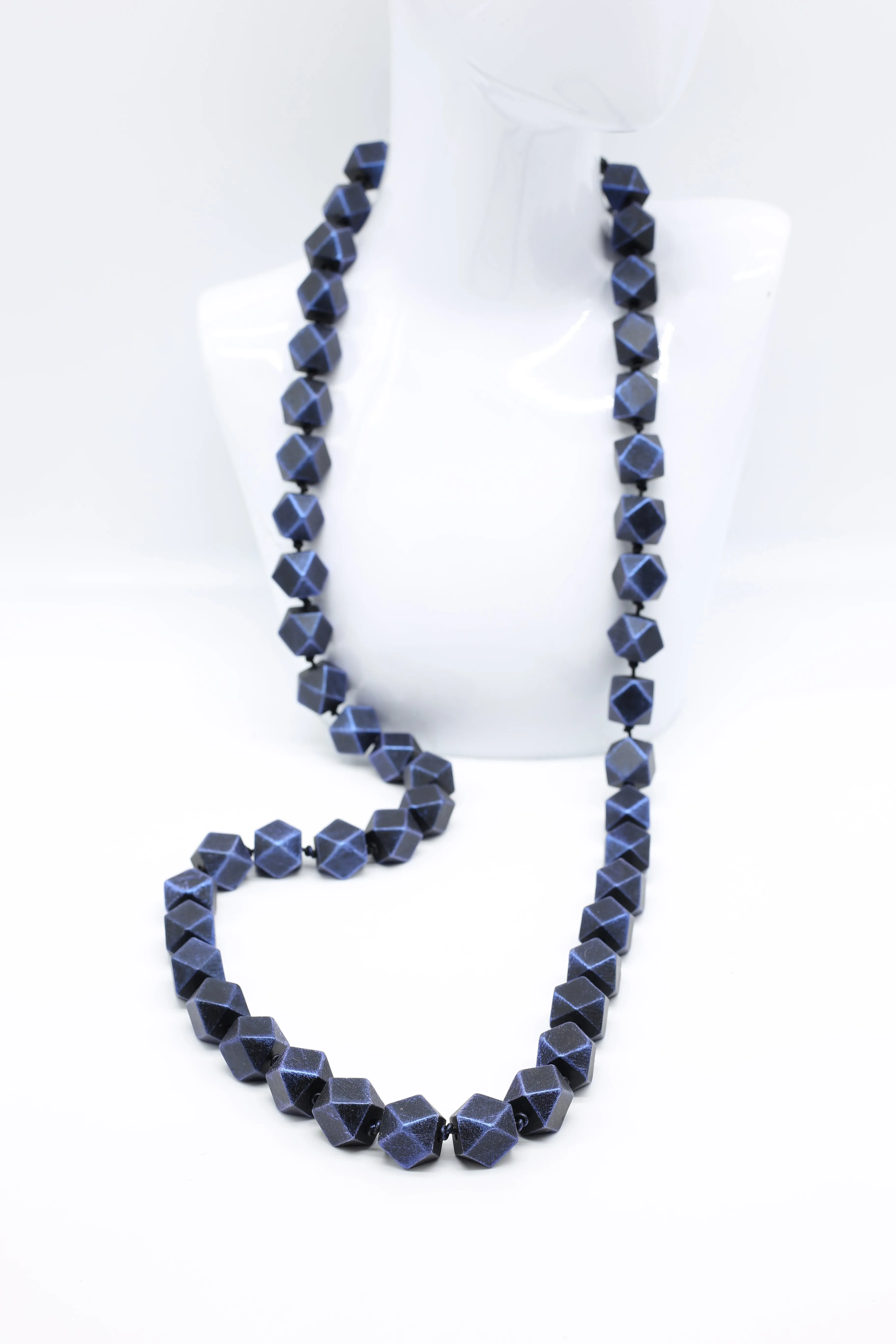 Austrian Big Diamond Beads Necklaces - Hand painted