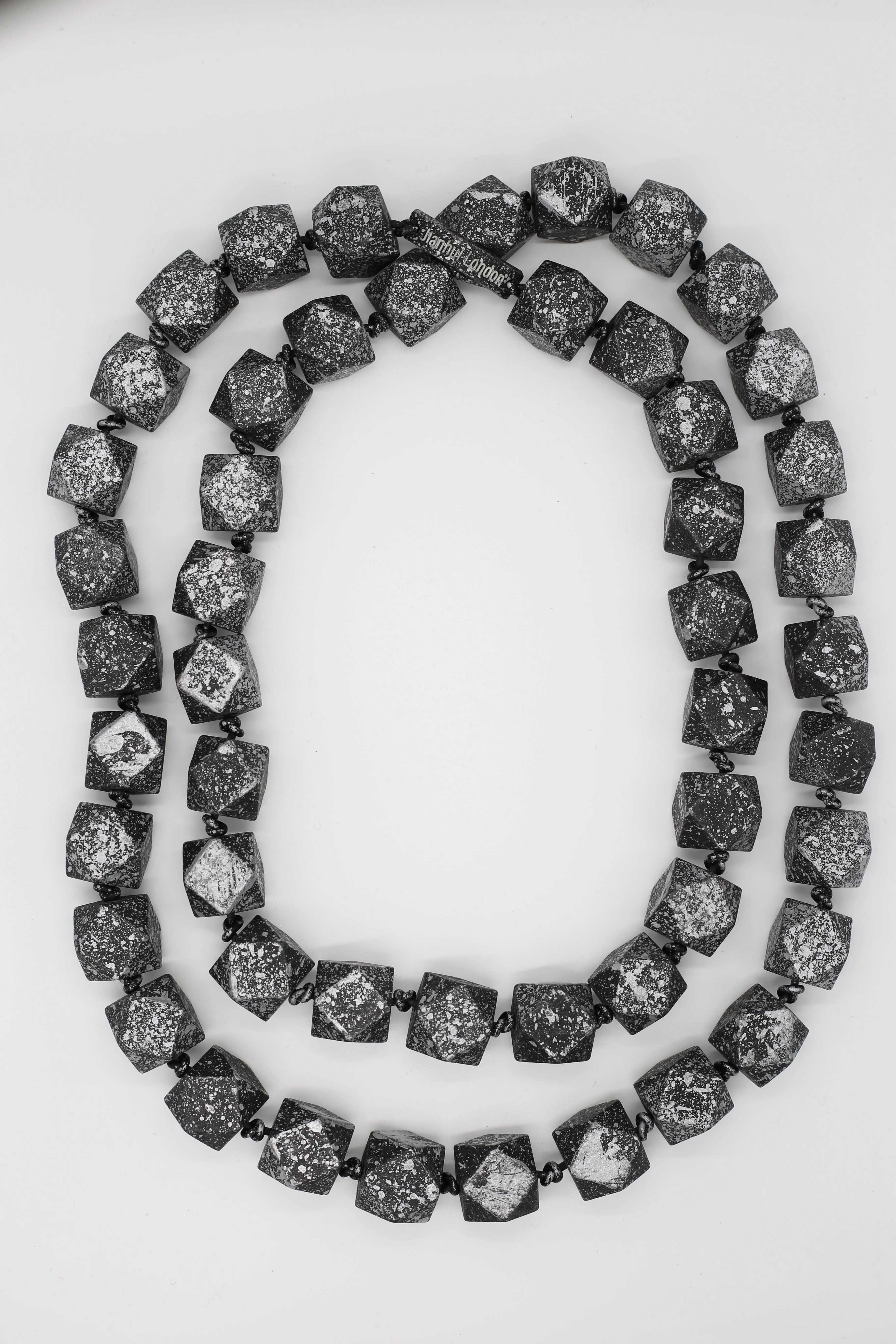 Austrian Big Diamond Beads Necklaces - Hand painted