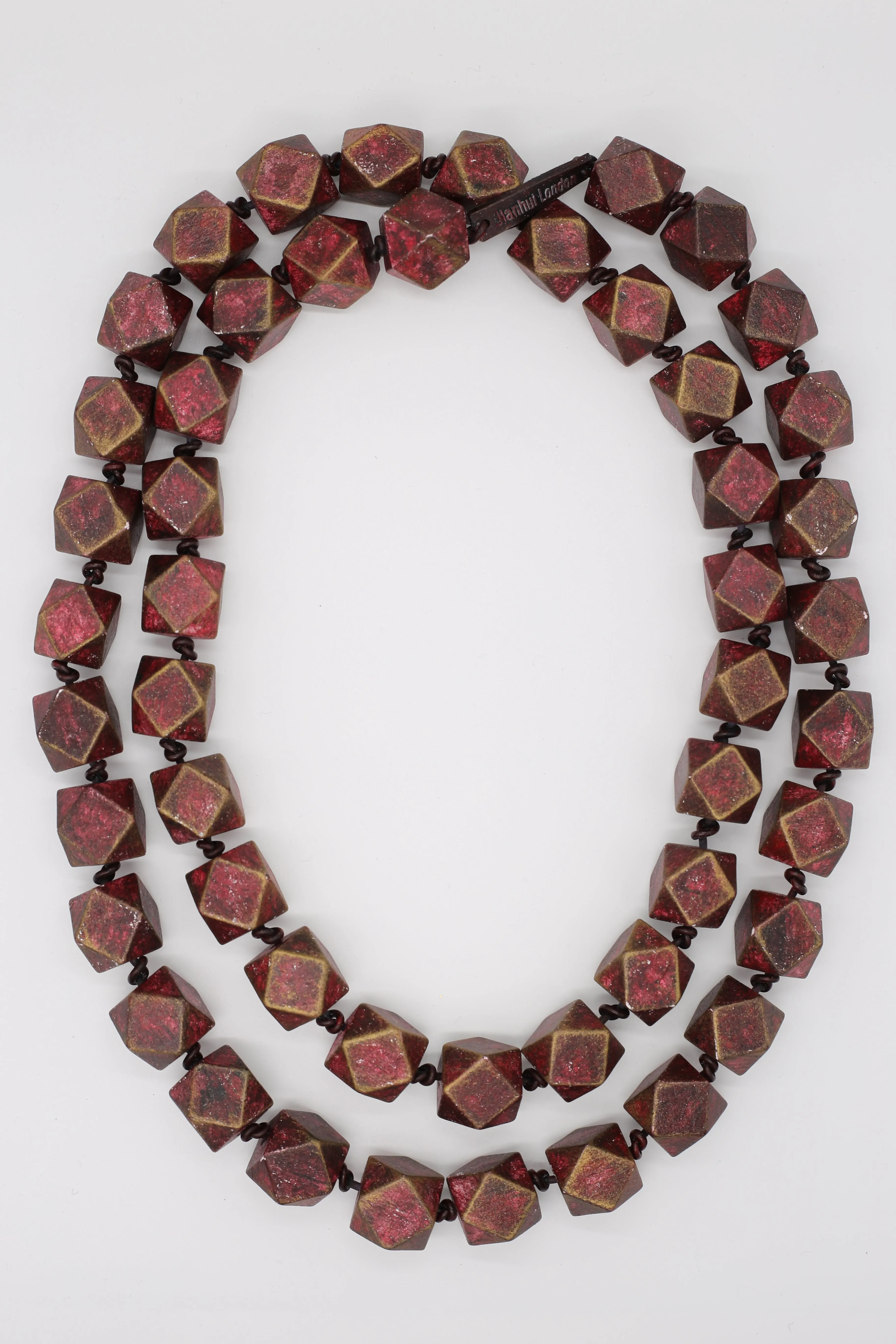 Austrian Big Diamond Beads Necklaces - Hand painted