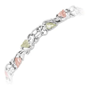 Autumn Color - Sterling Silver Black Hills Gold Bracelet