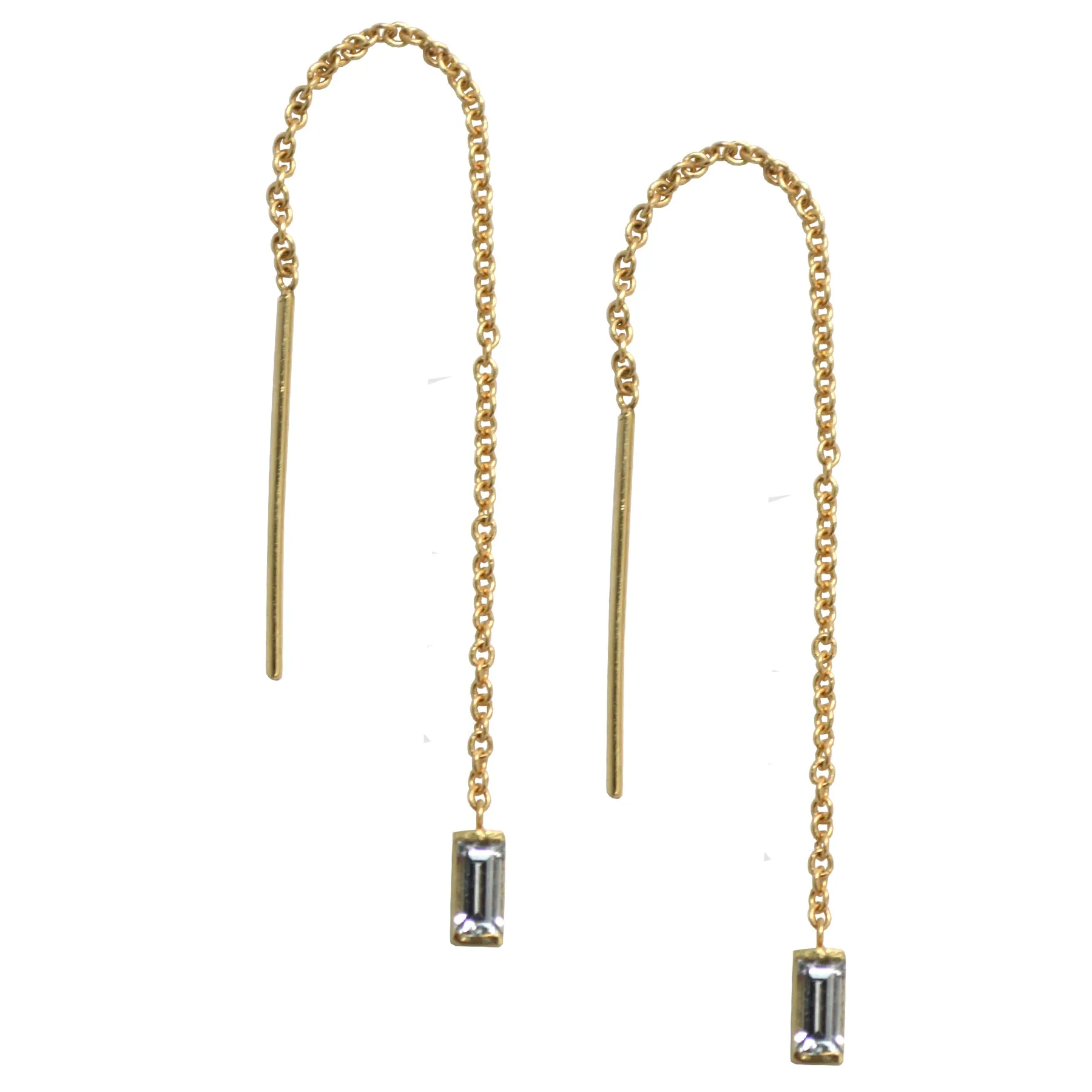 Baguette Threader Earring