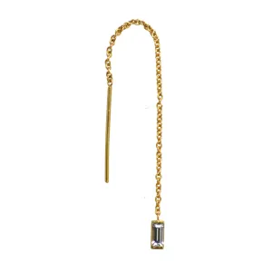 Baguette Threader Earring