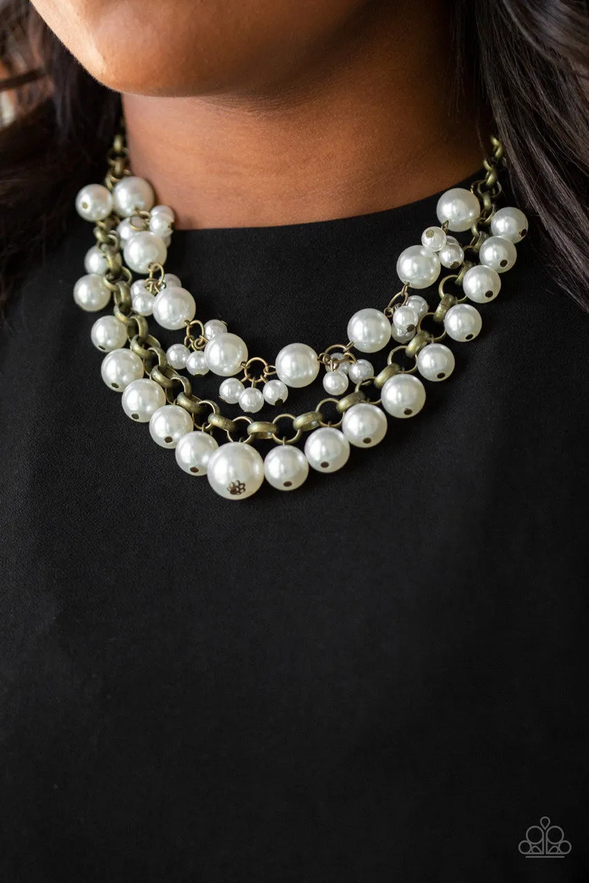 BALLROOM Service Brass Paparazzi Necklace
