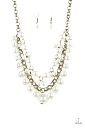 BALLROOM Service Brass Paparazzi Necklace