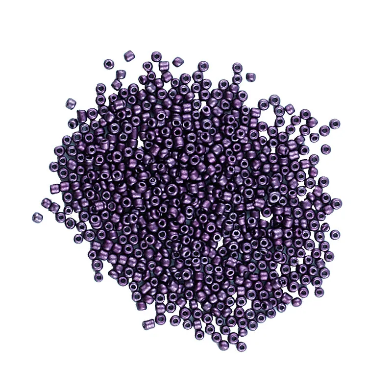 BEAD GLASS SEED PEARL PURPLE 1.8MM 25G