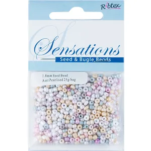 BEAD GLASS SEED PEARLISED 1.8MM 25G