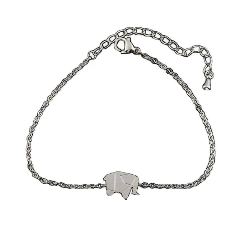 BFF Gold & Silver Elephant Charm Bracelet