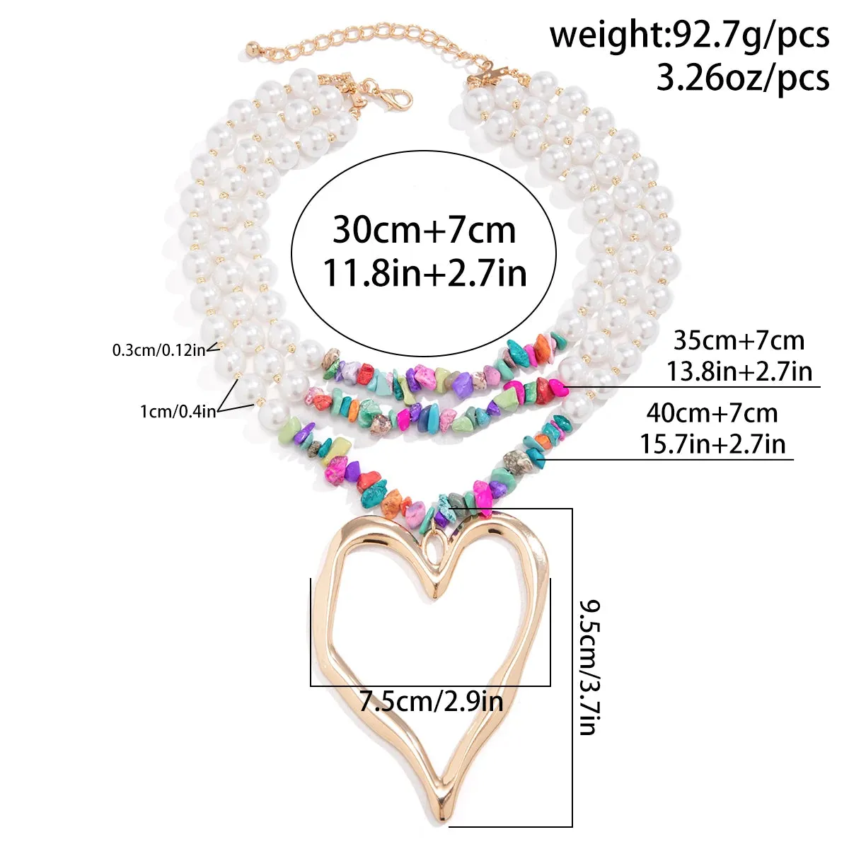 Big Heart Pendant Choker Necklace, Boho Jewelry Steampunk Jewelry, Unique Jewelry