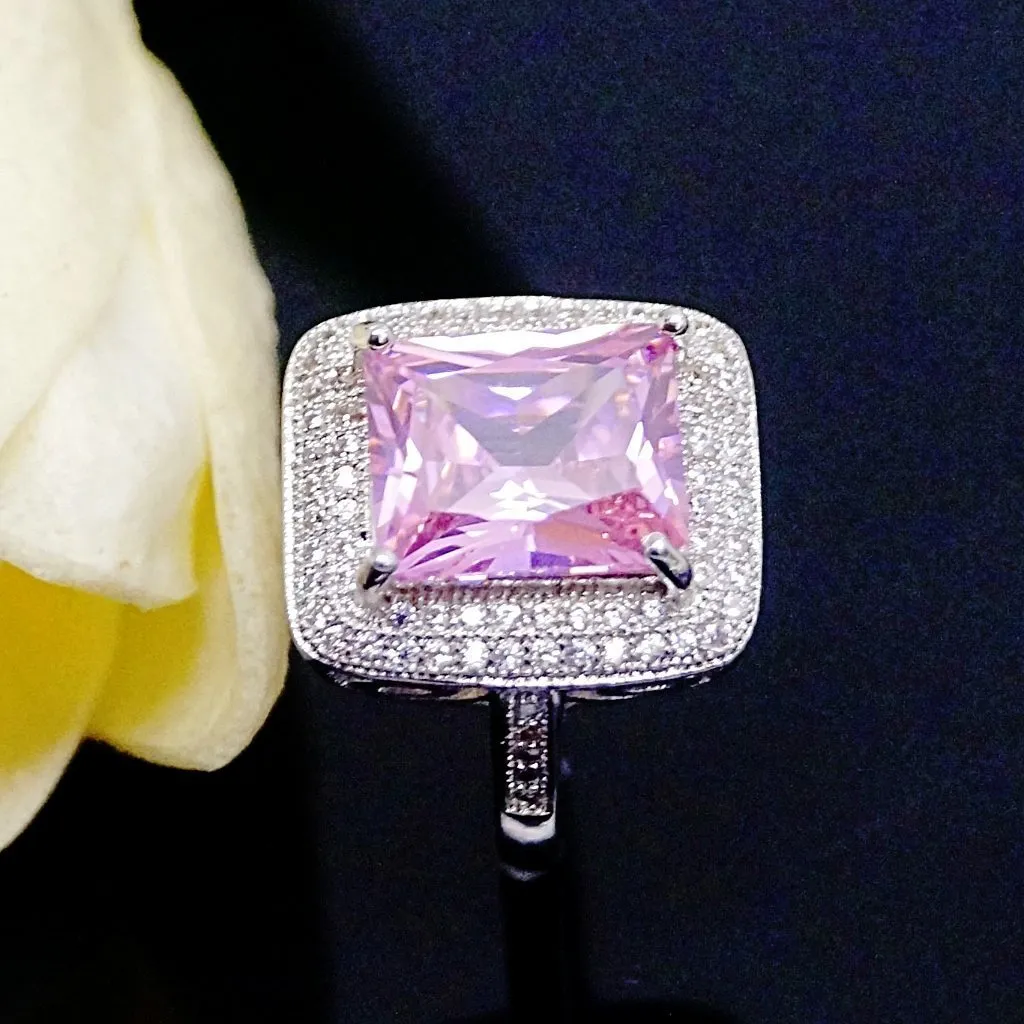 Big Pink Tourmaline Ring