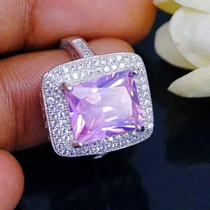 Big Pink Tourmaline Ring