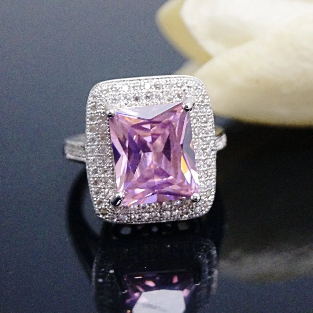 Big Pink Tourmaline Ring