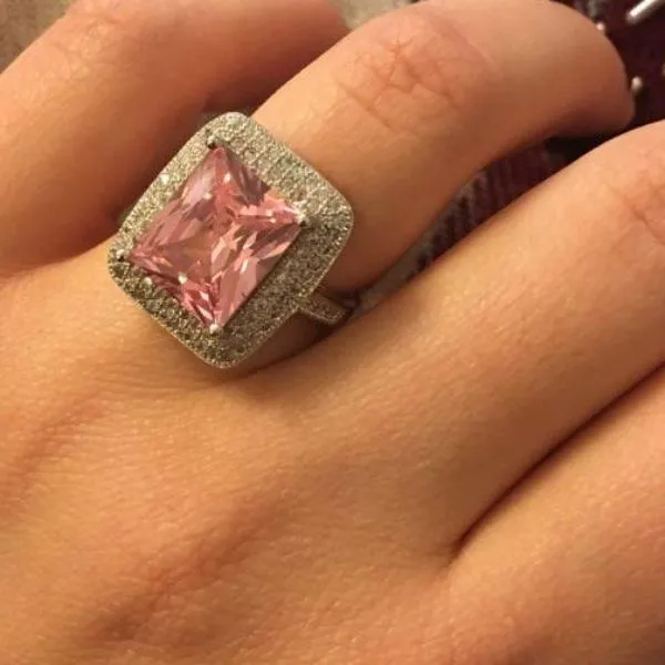 Big Pink Tourmaline Ring