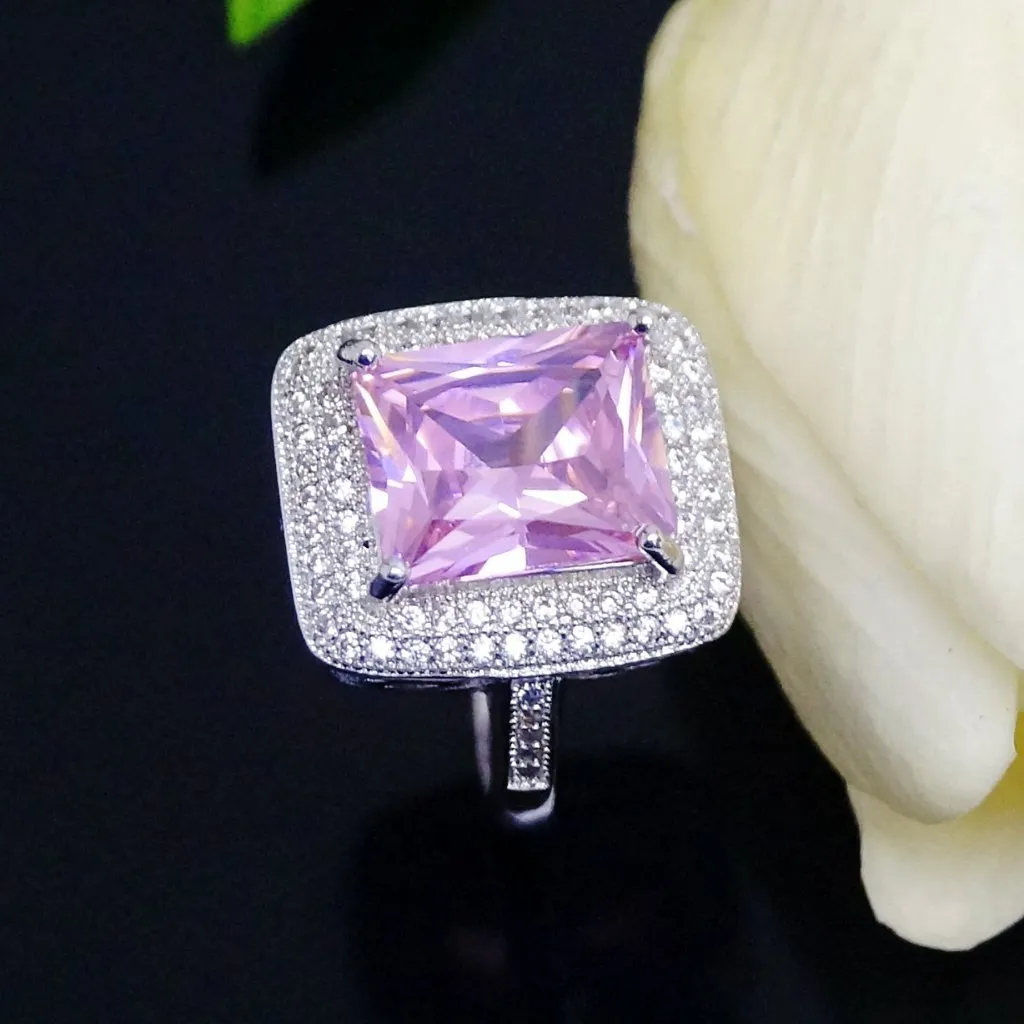 Big Pink Tourmaline Ring