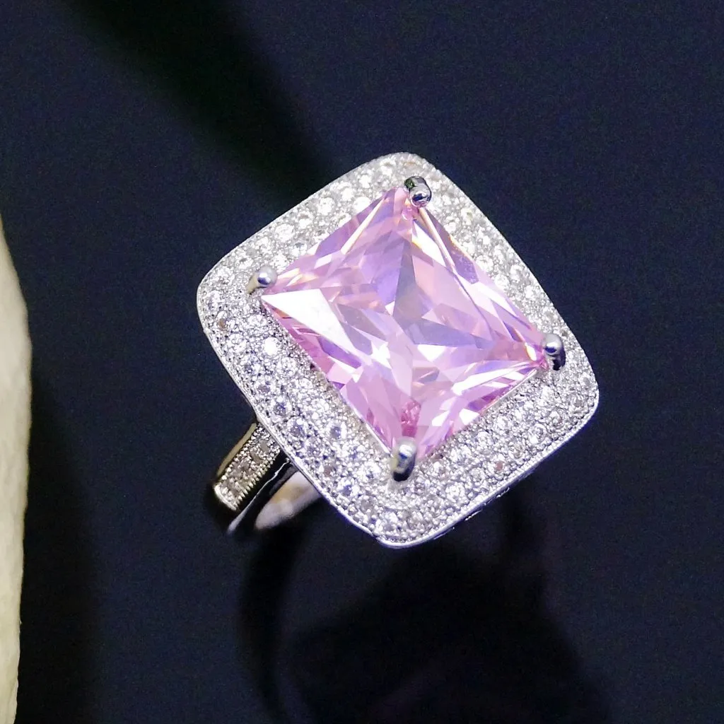 Big Pink Tourmaline Ring