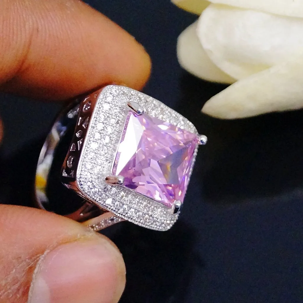 Big Pink Tourmaline Ring