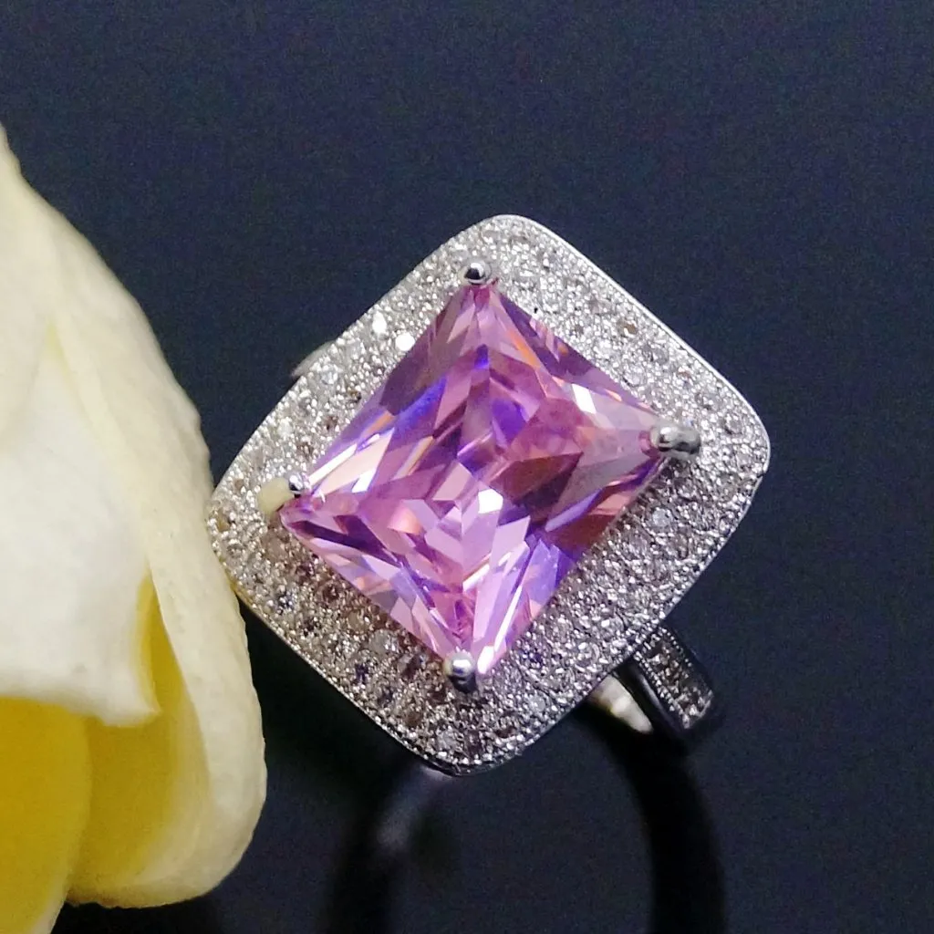 Big Pink Tourmaline Ring
