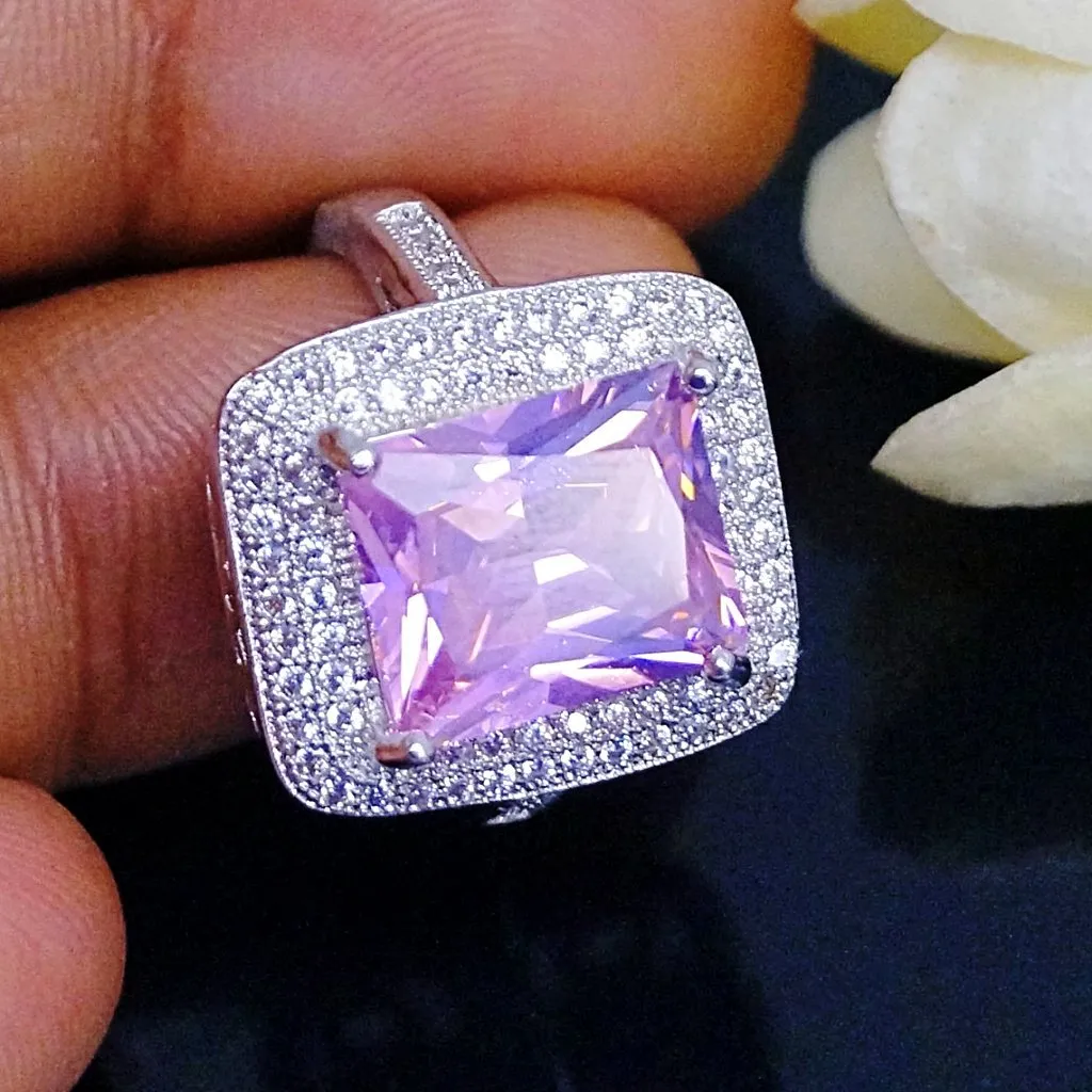 Big Pink Tourmaline Ring