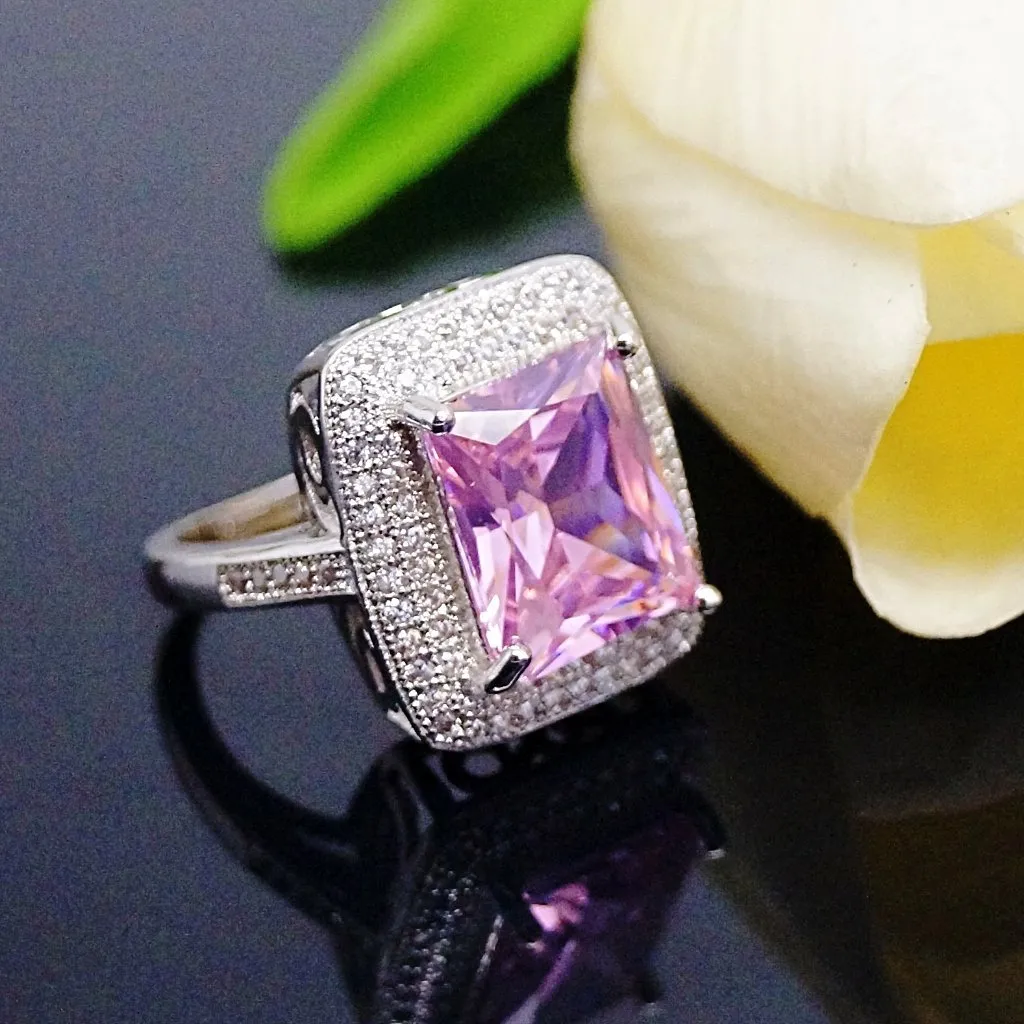 Big Pink Tourmaline Ring