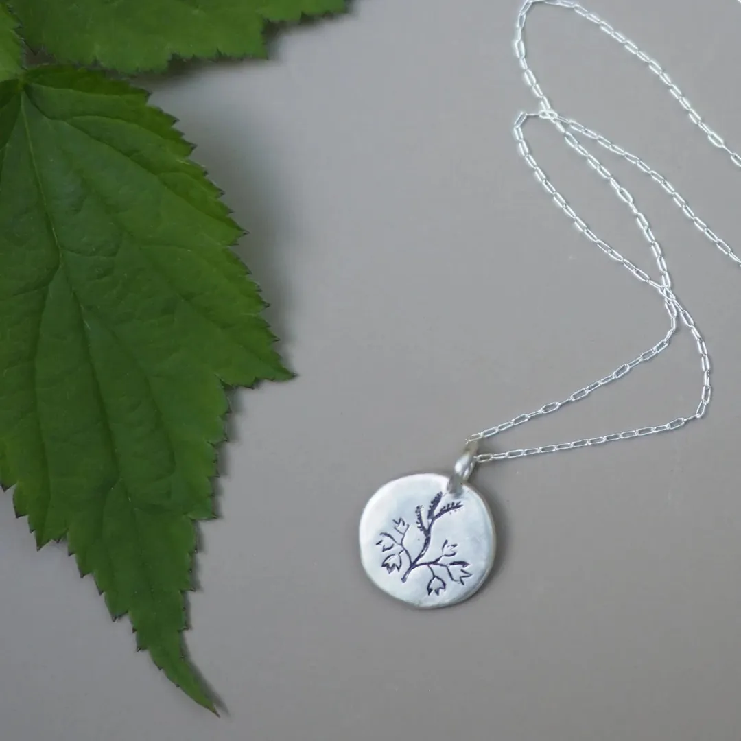 Black Cohosh Botanical Amulet Necklace