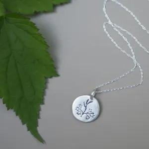 Black Cohosh Botanical Amulet Necklace