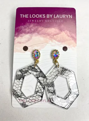 Black Lace Earrings