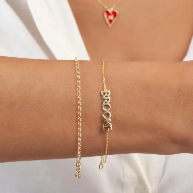 Block Name Bracelet