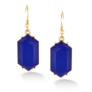 BLUE CRYSTAL DROP  EARRINGS #ADX6800177 (SHAB6)