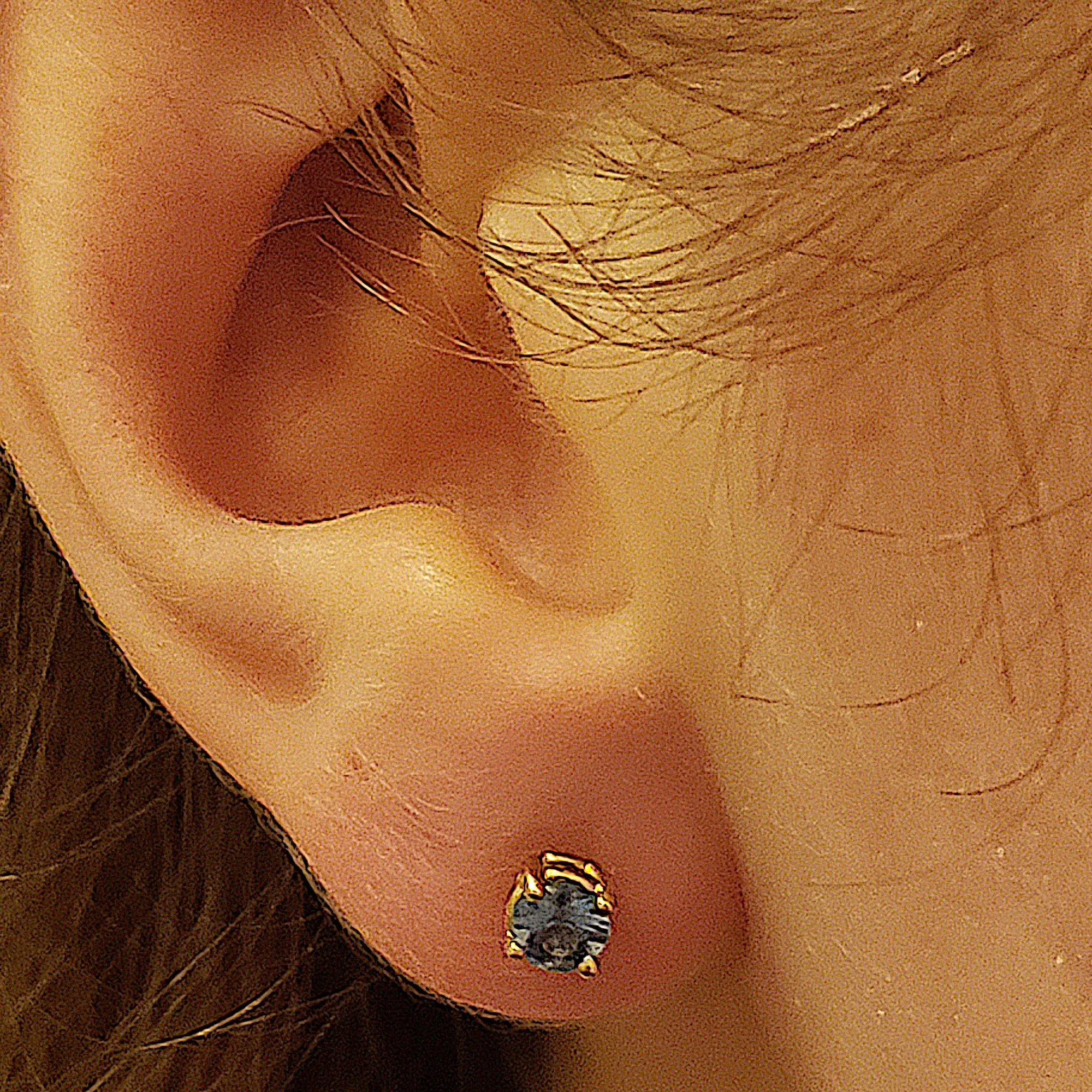 Blue Sapphire Stud Earrings