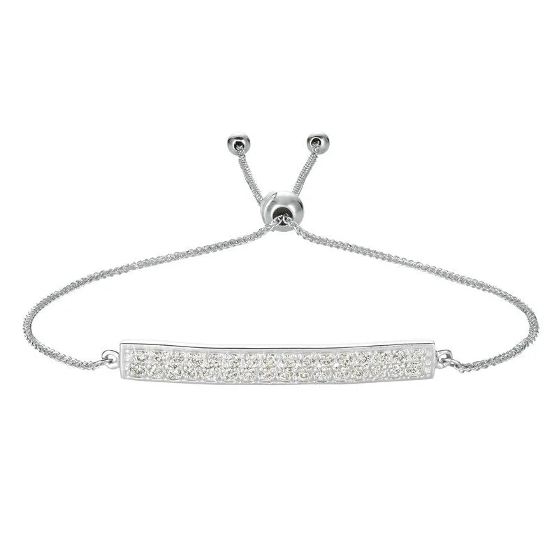 BOLO DIAMOND BAR BRACELET 14K GOLD (0.4 CTW)