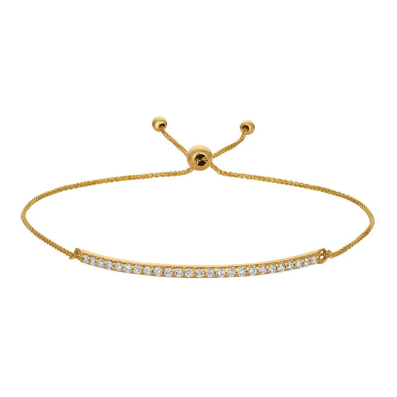 BOLO DIAMOND BAR BRACELET 14K GOLD (0.53 CTW)