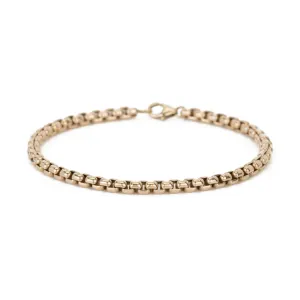 Box Chain Bracelet - 14K Gold Filled