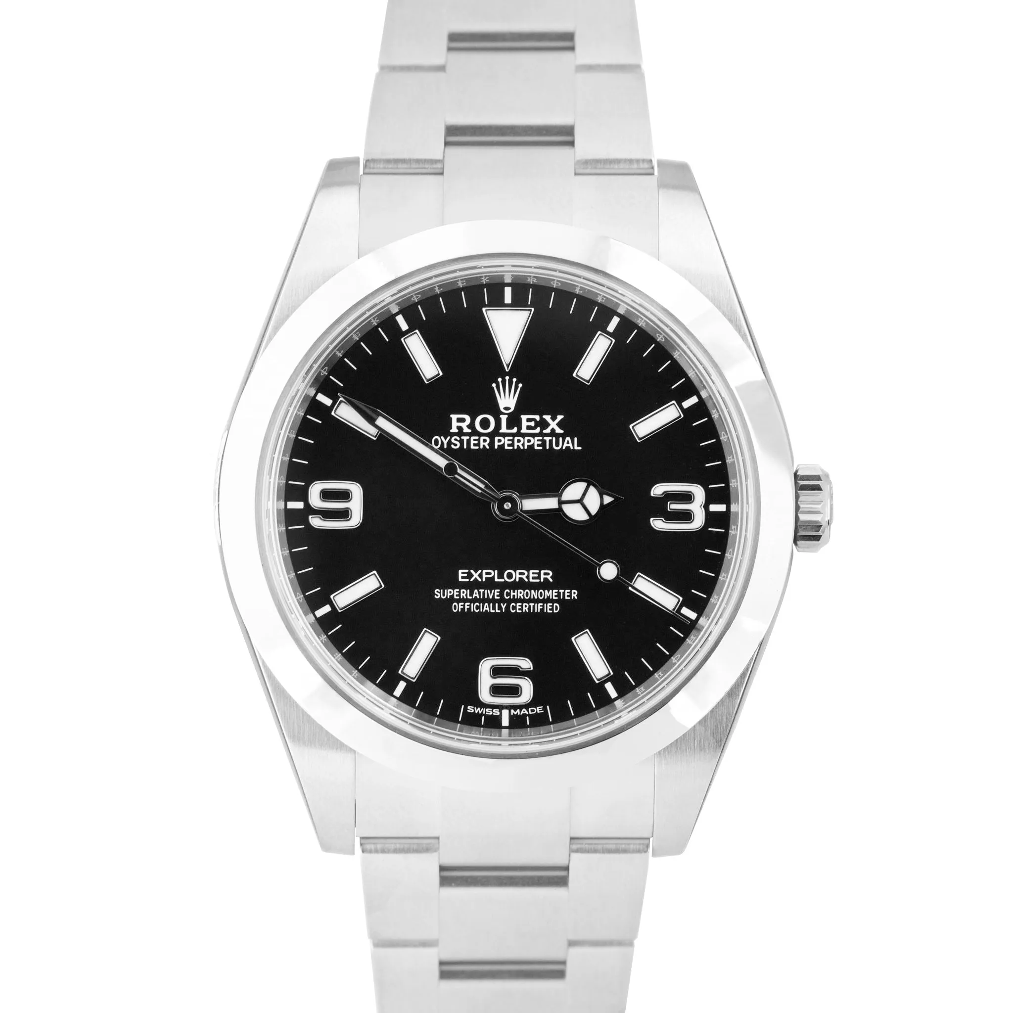 BRAND NEW 2021 Rolex Explorer 39mm Black 3-6-9 Stainless Steel MK2 Watch 214270