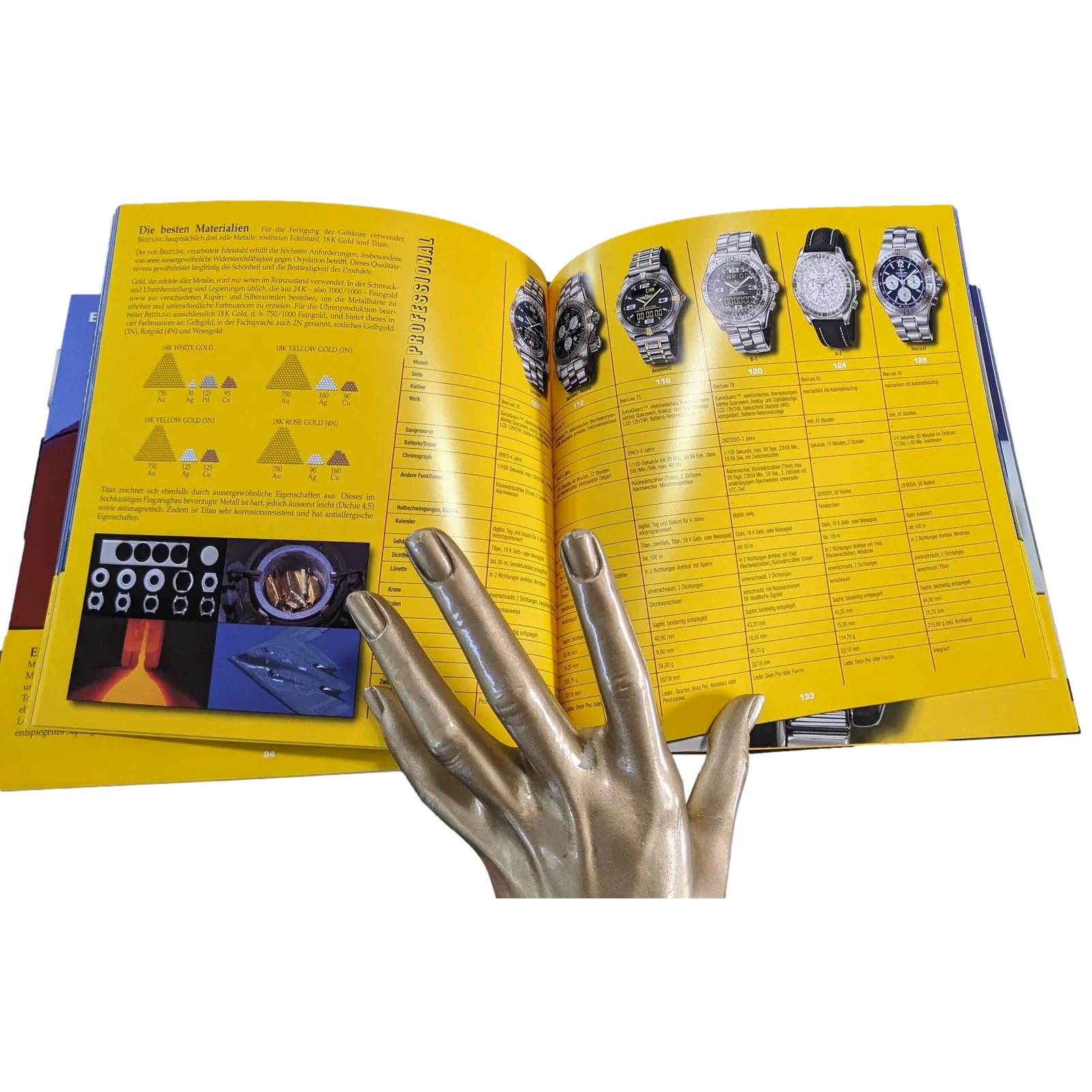 Breitling 1884 2002/2003  "1301" Chronolog 03 Catalogue for Professional Watches Resellers with Prices, Rare!