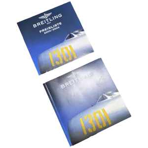 Breitling 1884 2002/2003  "1301" Chronolog 03 Catalogue for Professional Watches Resellers with Prices, Rare!