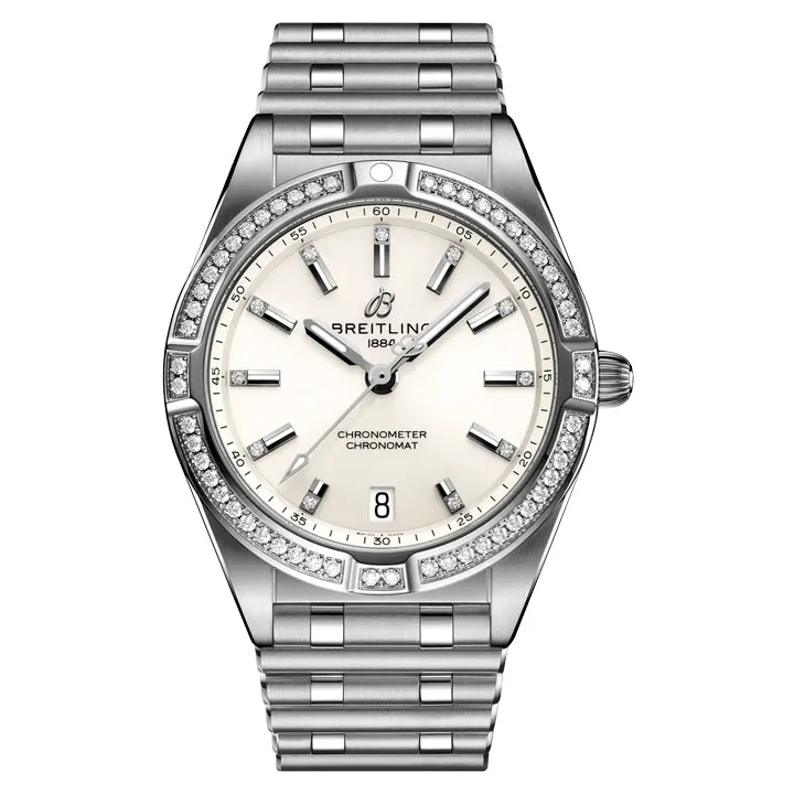 Breitling Chronomat 32 Ladies Quartz Diamond Bezel - A77310591A1A1