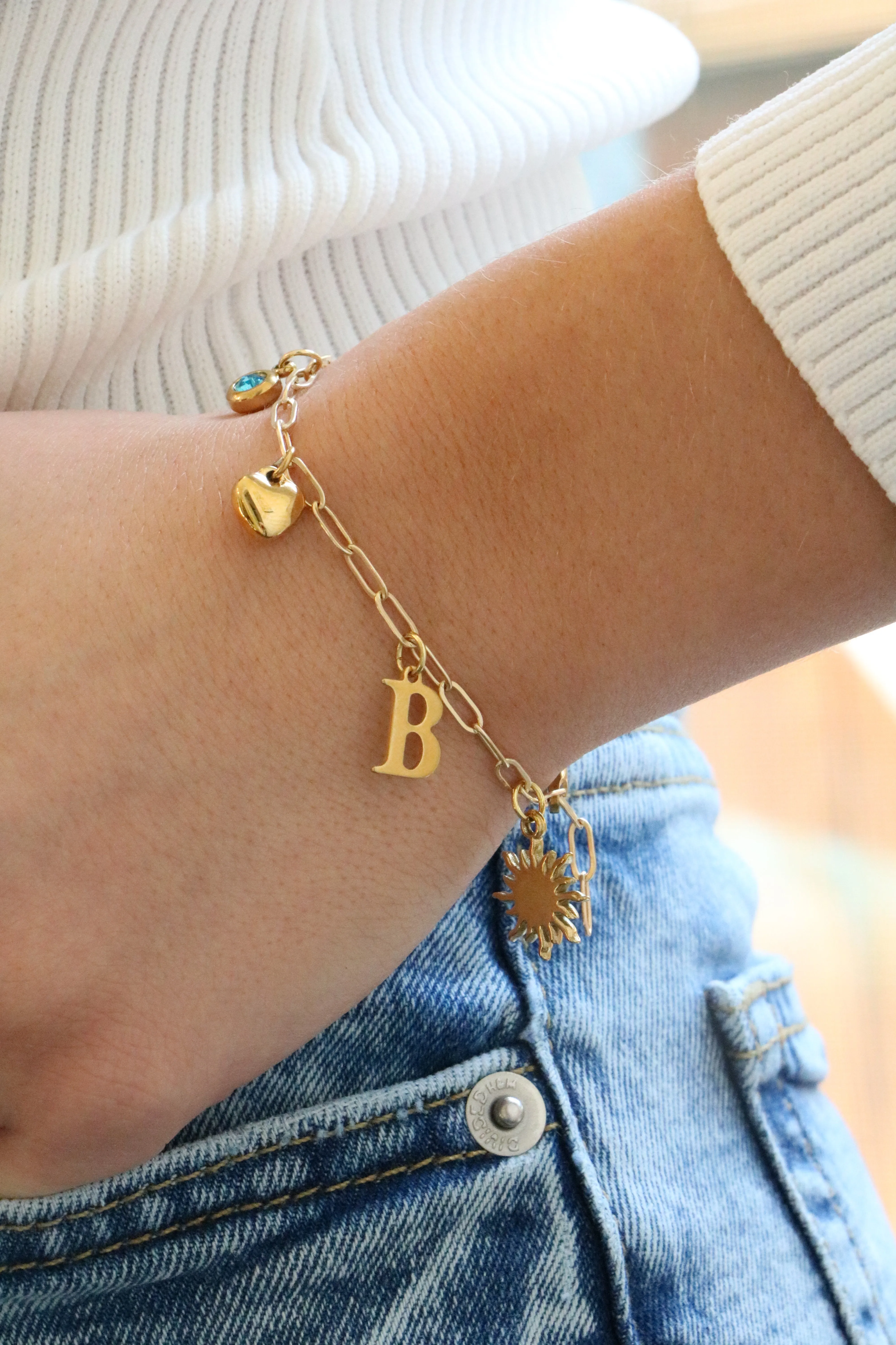 build your own charm bracelet { gold   silver }