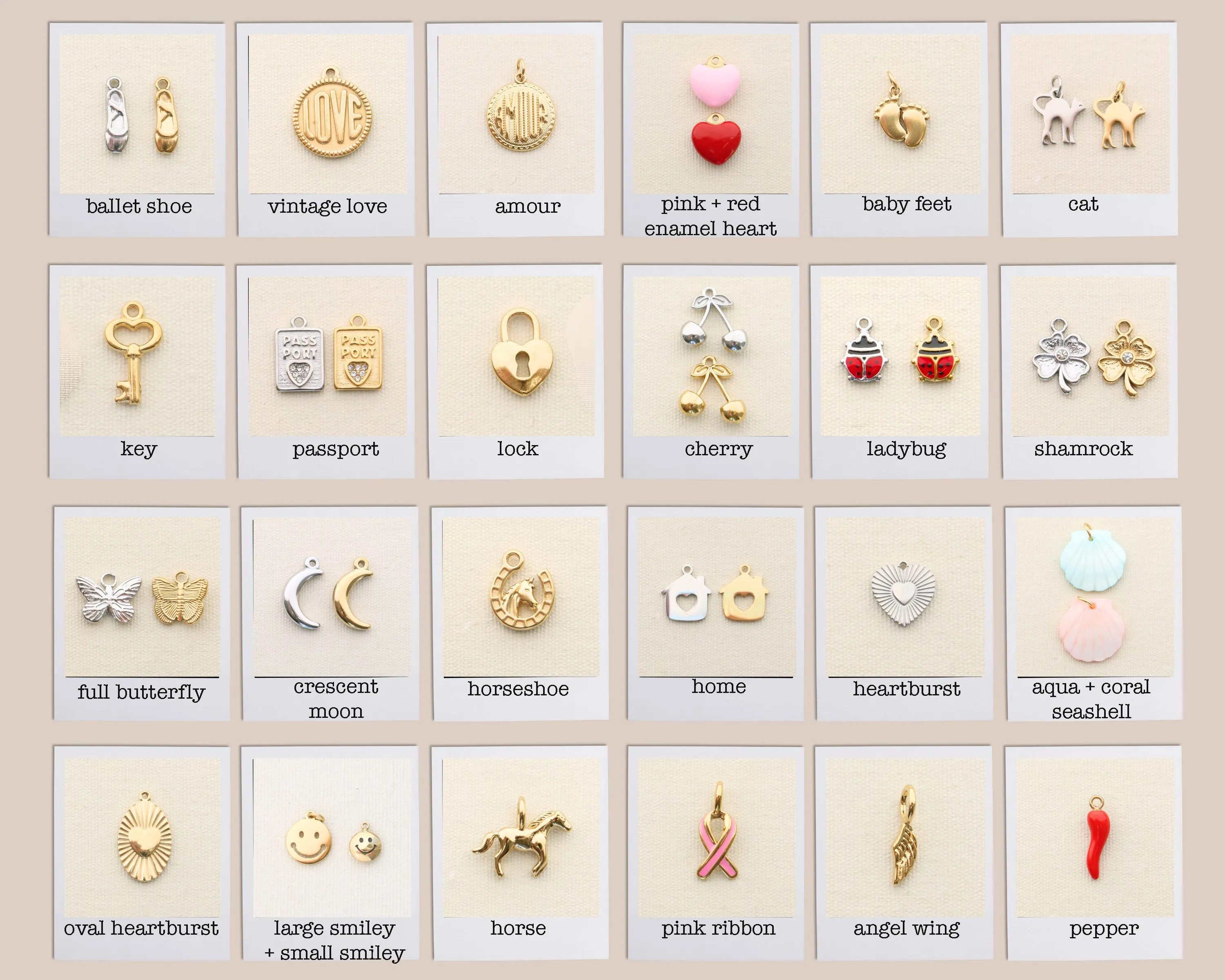build your own charm bracelet { gold   silver }