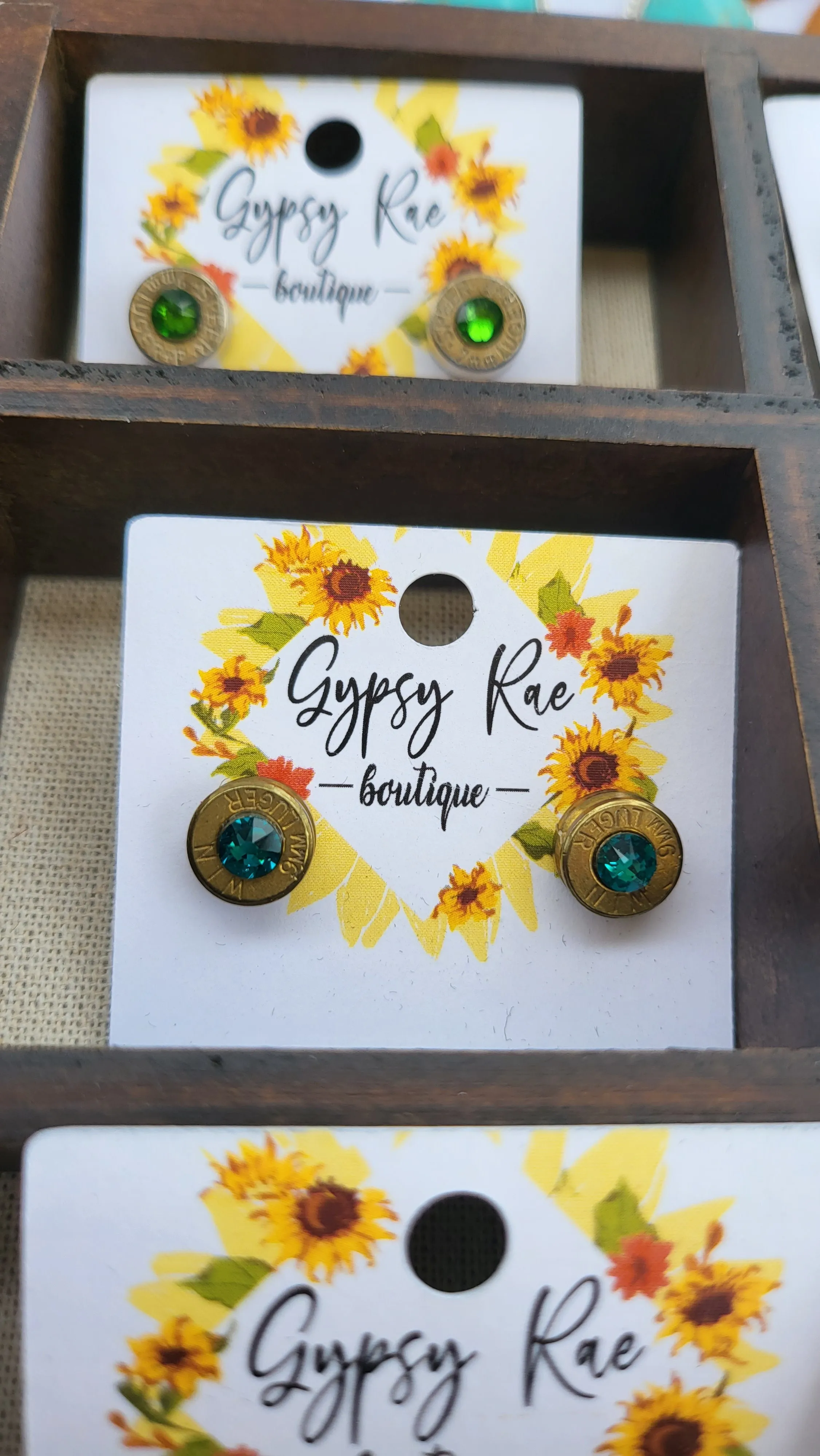 Bullet Stud Earrings