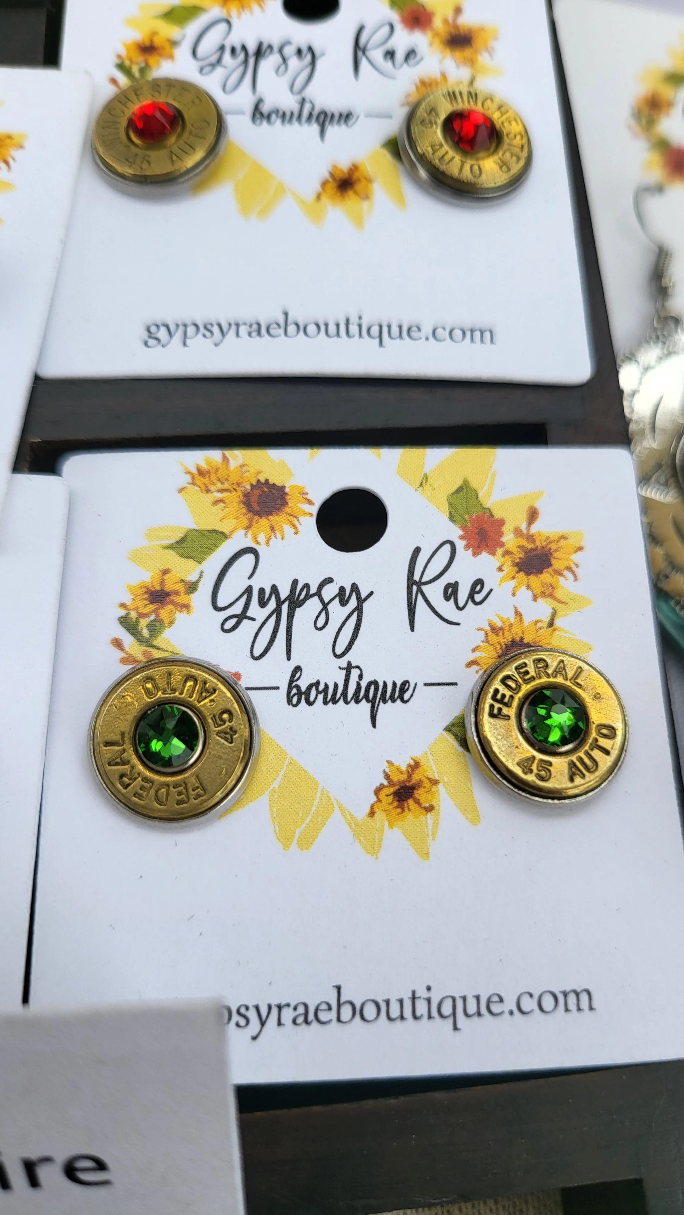 Bullet Stud Earrings