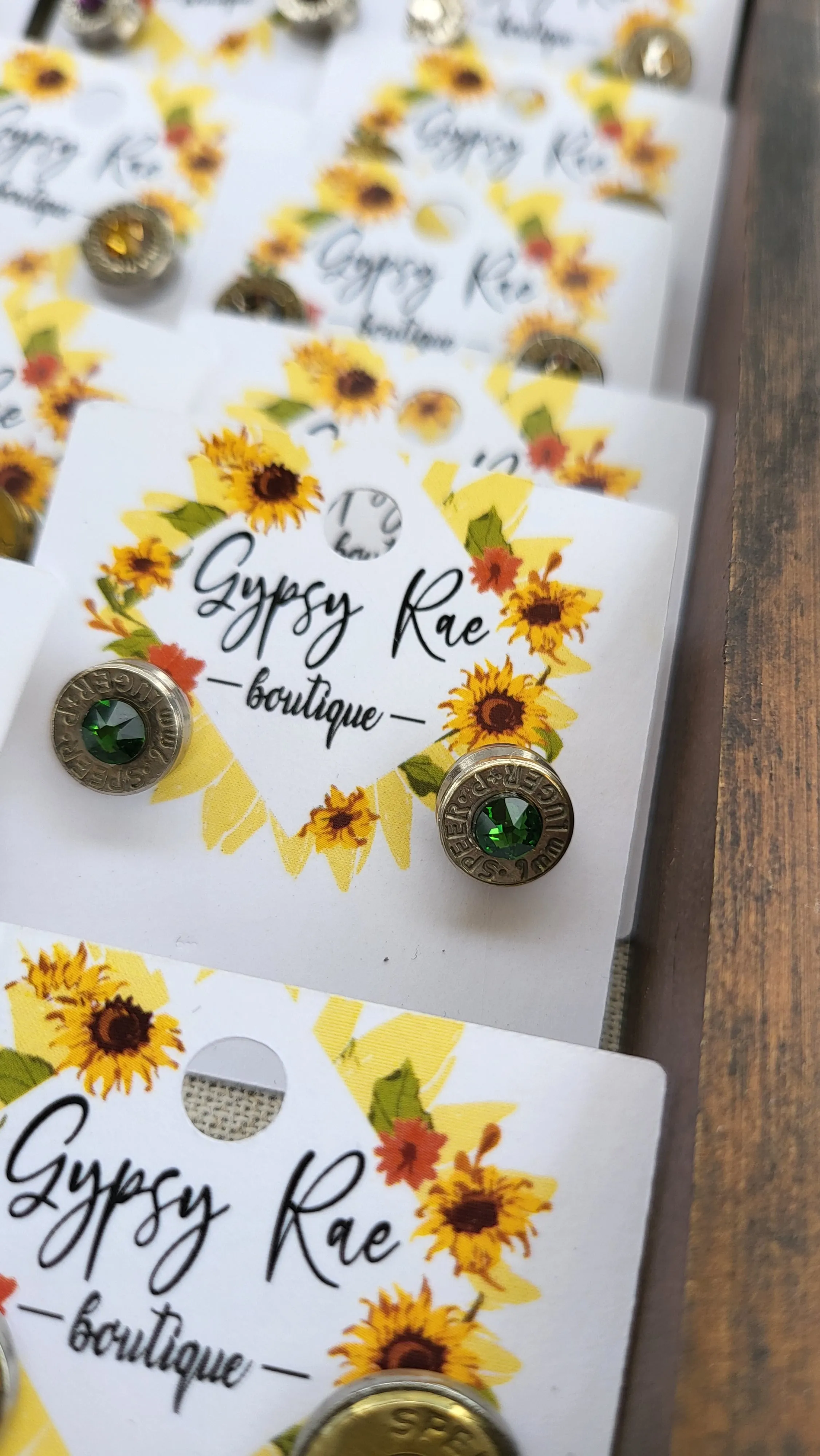 Bullet Stud Earrings