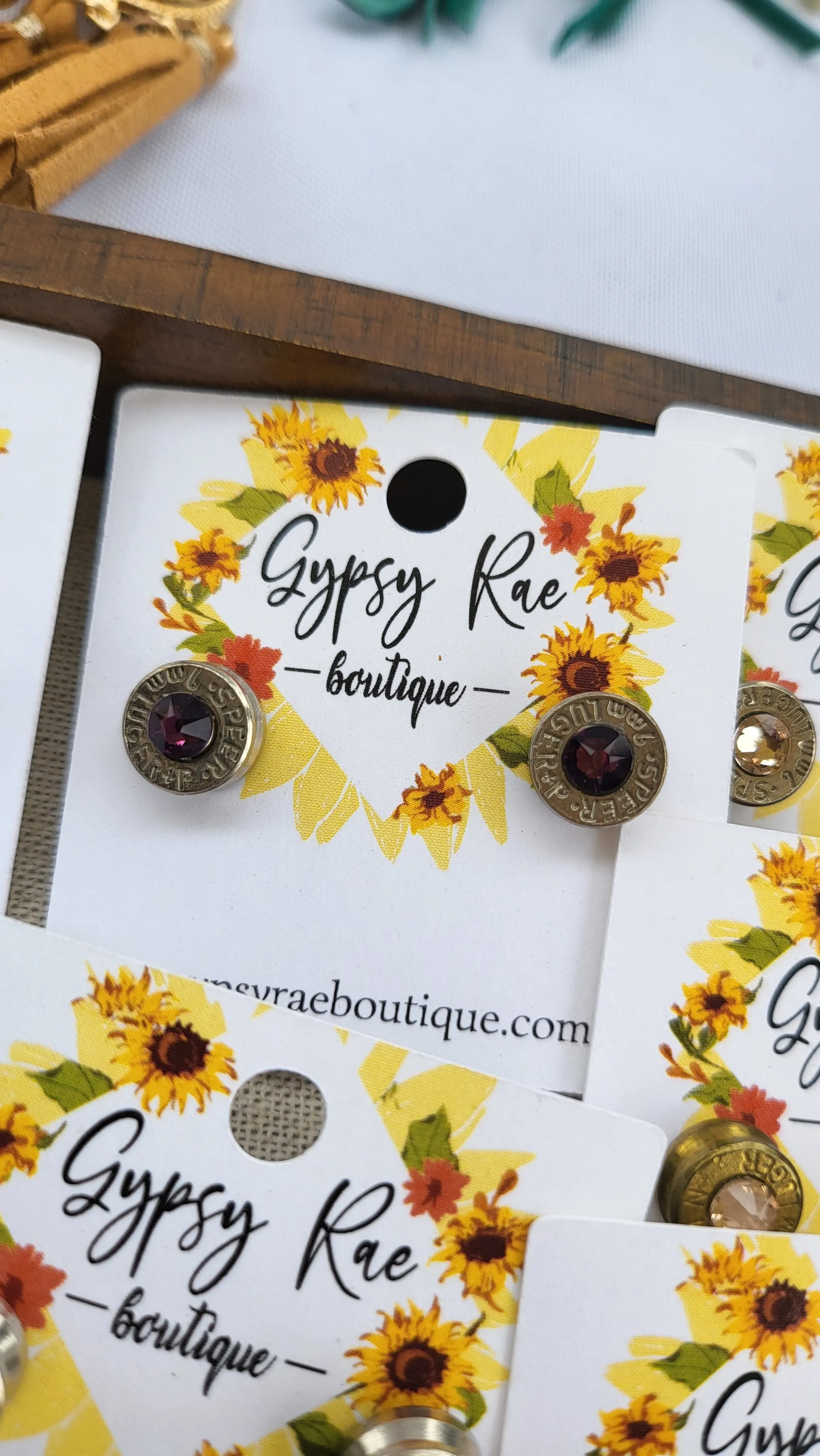 Bullet Stud Earrings