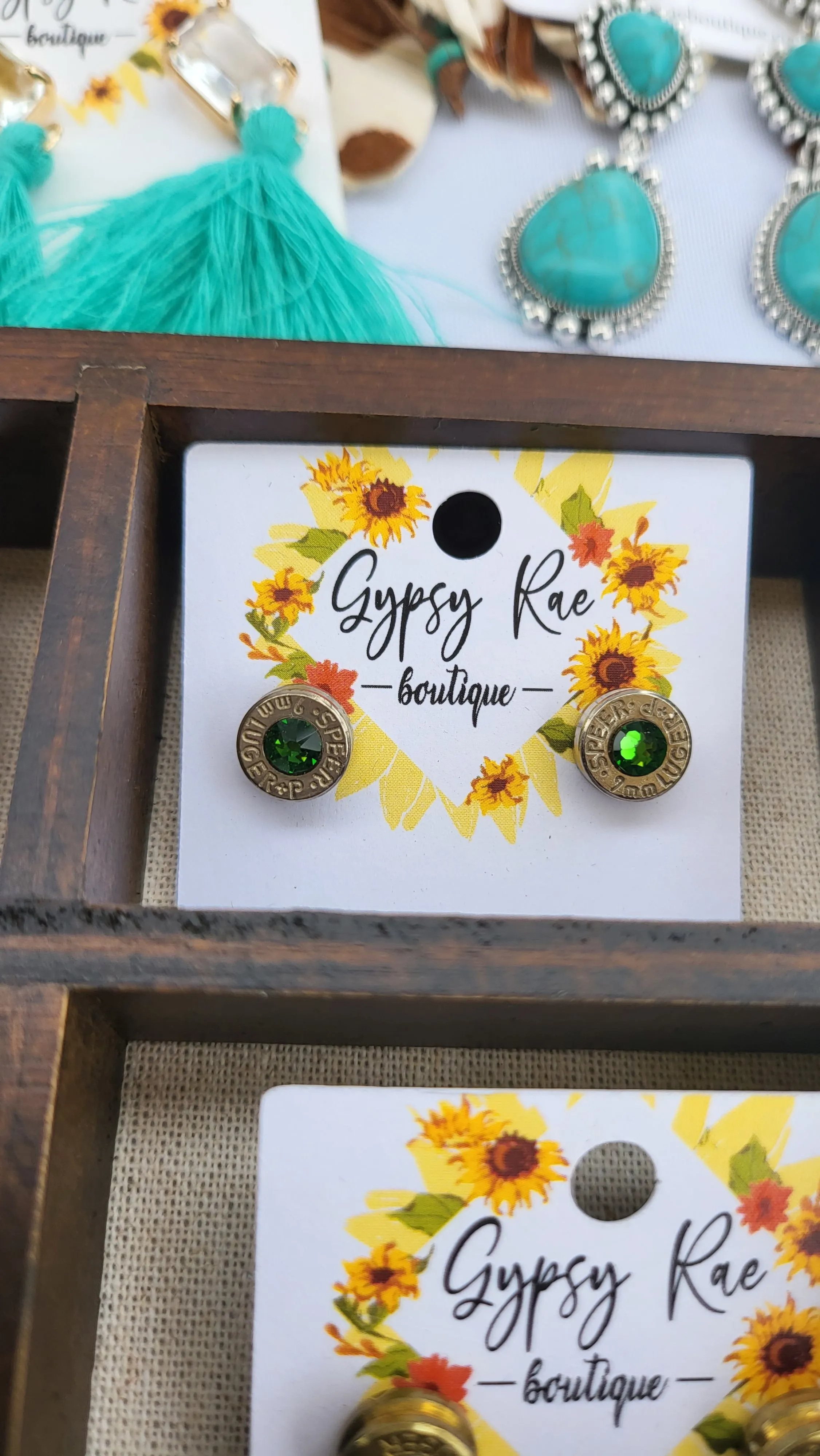 Bullet Stud Earrings